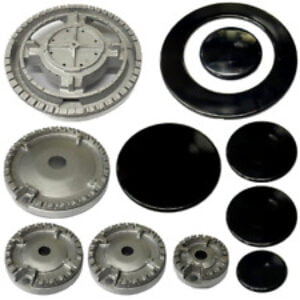 5 bruciatori +piattelli spartifiamma cucina a gas Hotpoint Ariston kit e singoli