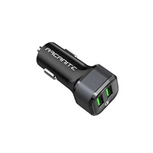 ARCANITE, Caricabatterie per auto 6A 36W Doppio Porte USB Quick Charge 3.0 per dispositivi Apple e Android