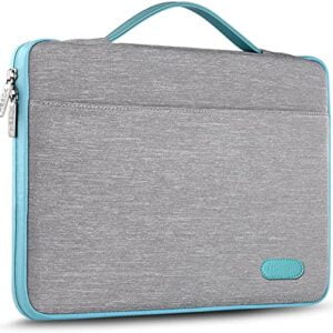 HSEOK 15 15,6 16 Pollici Borsa Portatile Custodia Protettiva Super Sottile Impermeabile Ventiquattrore per MacBook 15" 16" e 15"-16" dell Lenovo HP ASUS Acer Sony Yoga, Grigio