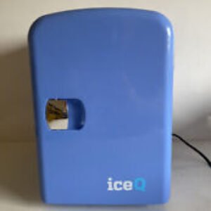 iceQ 4 Litre Portable Mini Fridge Car Bedroom Mini Cooler Warmer Camper Van Blue