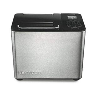 Kenwood BM450 Macchina Per Il Pane con Cottura Ventilata e funzione marmellata, Spegnimento automatico, 15 programmi, partenza ritardata fino a 15 ore, 3 livelli di doratura,Acciaio,Silver/nero