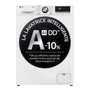 Lavatrice LG R7 9kg AI DD Classe A-10% 1400 giri TurboWash Serie R7 Inverter