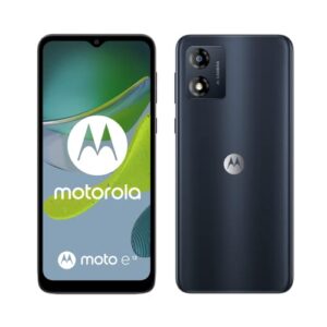 Motorola moto e13 (batteria 5000 mAH, Dolby Atmos Stereo Speakers, 13MP, 2/64 GB espandibile, Display 6.5" HD+, Dual SIM, Android 13), Cosmic Black