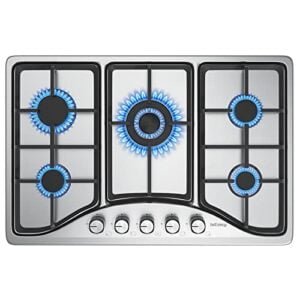 Piano Cottura a Gas (Acciaio Inossidabile -Piano Cottura 5 Fuochi)