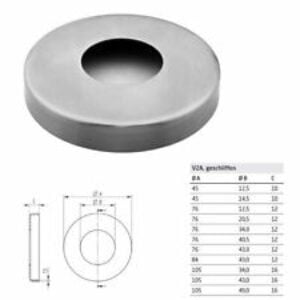 Rosetta Acciaio Inox Copertura V2A Rosette A2 Rosetta di Copertura VA Rosetta