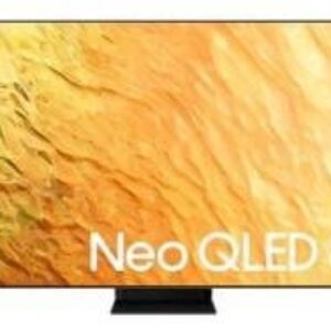 Samsung TV Neo QLED QE65QN800BTXZT Smart TV Serie QN800B, Neo QLED 8K UHD, Alexa e Google Assistant integrati, DVB-T2, Colore Cornice Acciaio inossidabile/Colore Stand Nero (Sand Black), 65", 2022