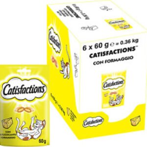 Snack per Gatto, Stuzzicante Formaggio, 6 Confezioni Da 60 G
