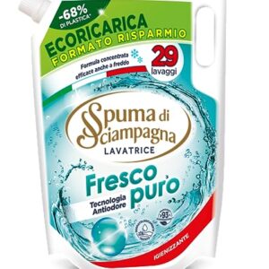 Spuma di Sciampagna Ecoricarica Detersivo Lavatrice Fresco Puro 29 lavaggi - 1305 ml