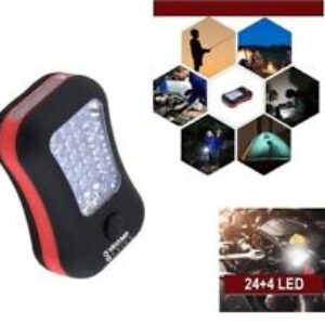 Torcia 24 Led Emergenza Con Calamita e Gancio x Auto Officina Lavoro Casa Velamp