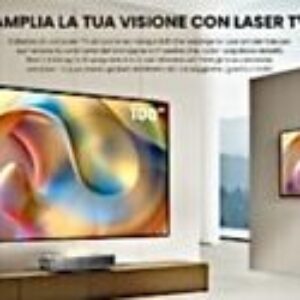 VIDEOPROIETTORE LASER TV HISENSE 100” L5HD CON SCHERMO DA PROIEZIONE FISSO